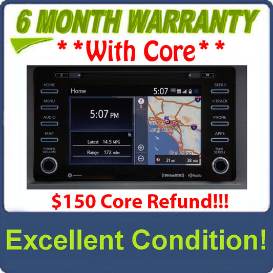 2017 - 2019 Toyota Sienna OEM Navigation Gracenote XM HD Radio Receiver