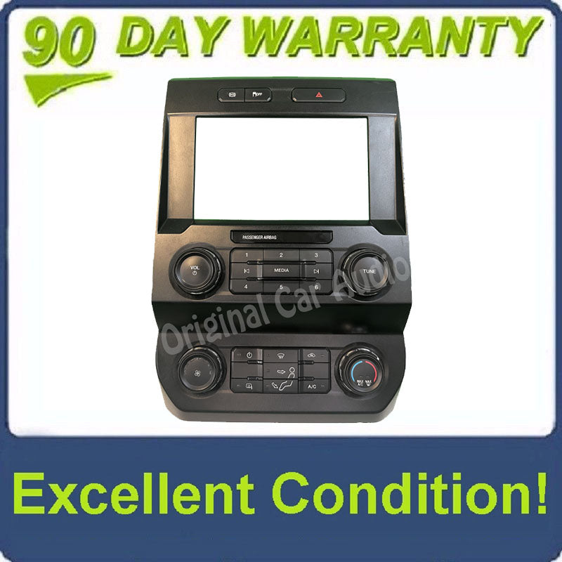 2019 - 2022 Ford F250 F350 OEM Radio Control Panel w/ 8" Display Bezel Only