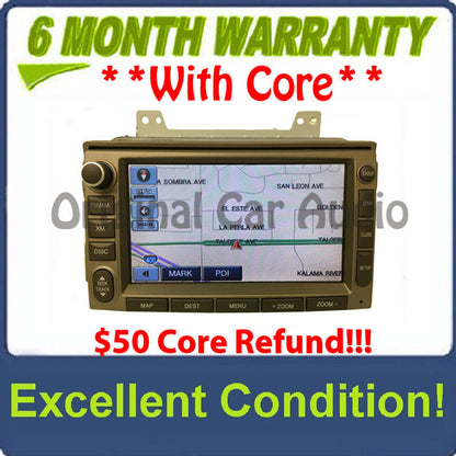 2006 - 2011 Hyundai Azera Veracruz OEM LG Navigation CD MP3 SAT Radio Beige