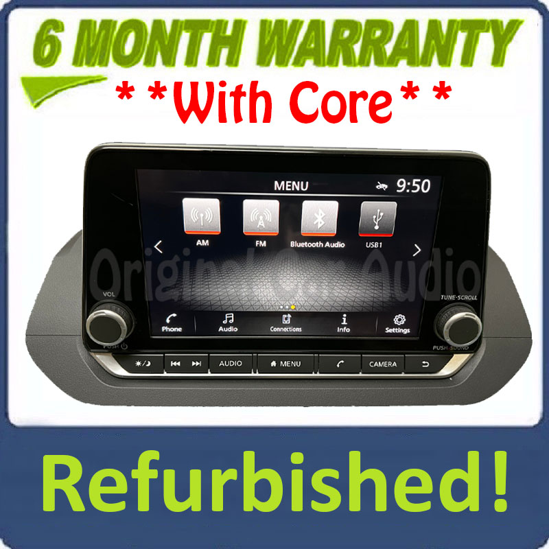 Refurbished 2021 - 2022 Nissan Rogue OEM Multi Media Bluetooth Car Play App Connect Radio Receiver