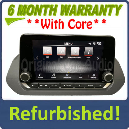 Refurbished 2021 - 2022 Nissan Rogue OEM Multi Media Bluetooth Car Play App Connect Radio Receiver