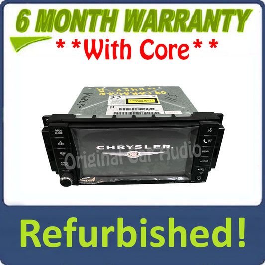 Refurbished 2007 - 2013 Chrysler Jeep Dodge OEM MyGig AM FM Radio CD DVD MP3 Player REN