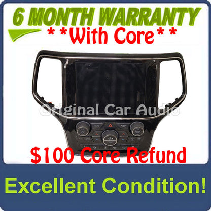 2018 - 2019 Jeep Grand Cherokee OEM AC Climate Control Radio Touchscreen