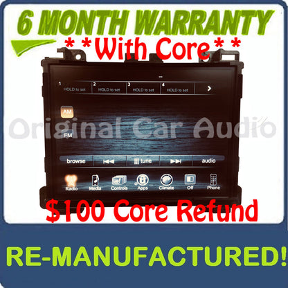 Reman 2015 - 2017 Chrysler Dodge 300 Charger OEM VP3 NA UConnect Touch Screen Radio