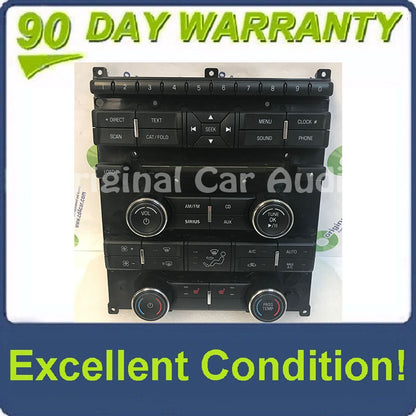 2010 - 2012 Ford Taurus OEM AM FM Radio Dual Climate Control Panel w/ Heated Seats