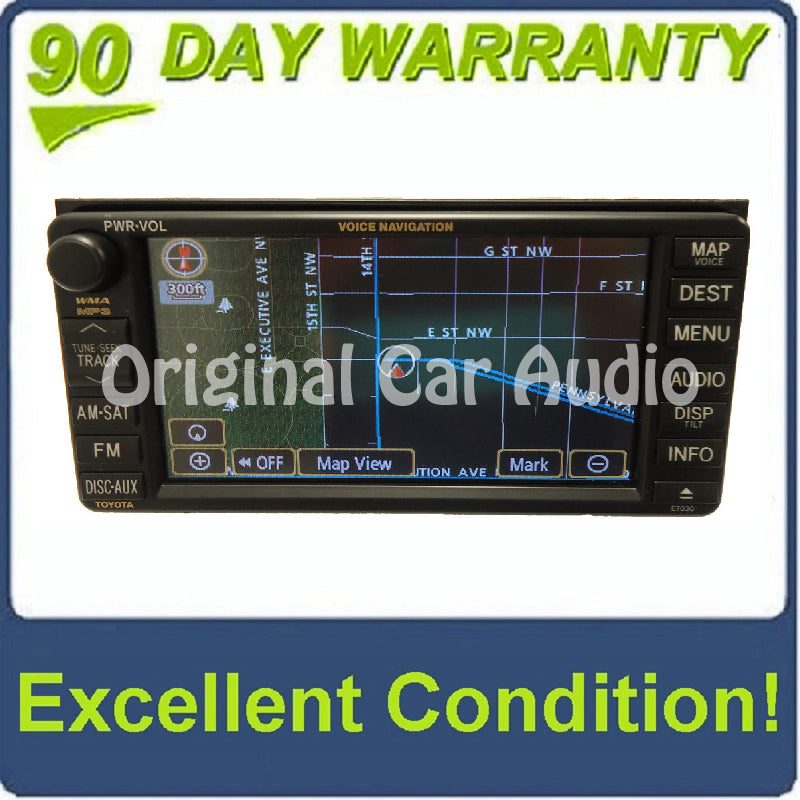 E7030 TOYOTA Sequoia Tundra Navigation GPS System Radio