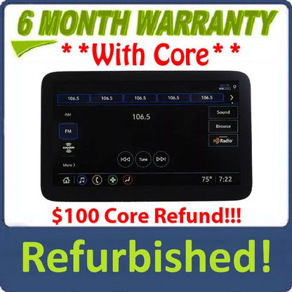 Refurbished 2021 - 2025 Chevrolet Cadillac GMC OEM Rear Seat DVD Touch Screen Display LH Driver Side