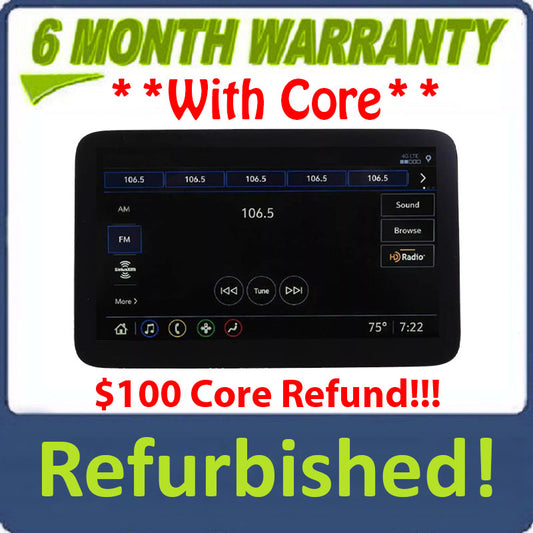 Refurbished 2021 - 2025 Chevrolet Cadillac GMC OEM Rear Seat DVD Touch Screen Display LH Driver Side