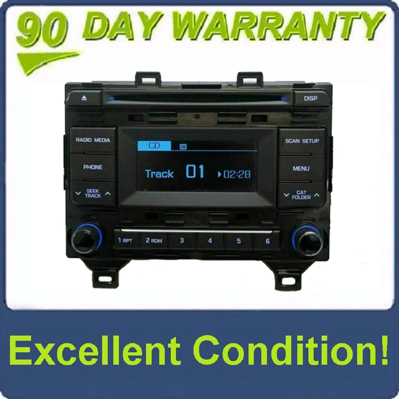 2015 HYUNDAI SONATA RADIO RECEIVER AM FM CD MP3 SATELLITE OEM