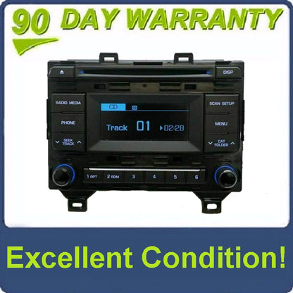 2015 HYUNDAI SONATA RADIO RECEIVER AM FM CD MP3 SATELLITE OEM