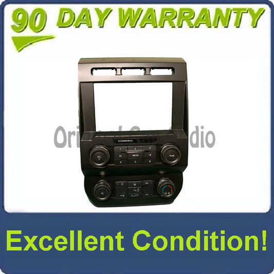 2019 - 2020 Ford F150 OEM 8" Display Radio Single Zone Manual Climate Control Panel Bezel W/ Rear Defrost