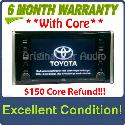 2019 - 2020 Toyota RAV4 OEM JBL Navigation Gracenote XM HD Radio Receiver