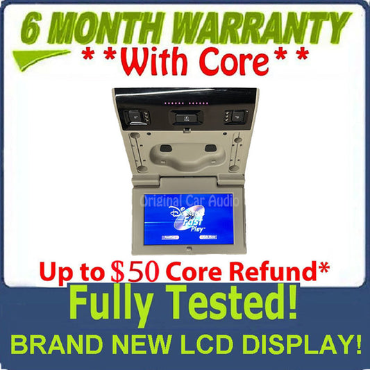 Remanufactured 2015 - 2020 Chevrolet Chevy GMC Cadillac OEM Rear Seat Entertainment DVD Display Monitor SHALE BLEMISHED
