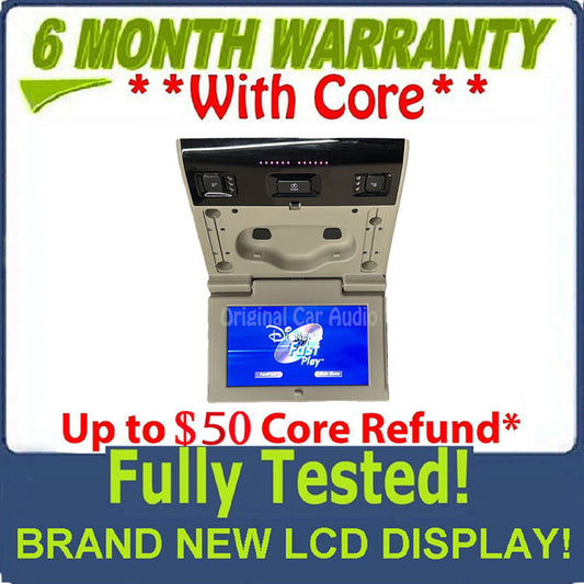 Reman 2017 - 2020 Chevrolet Chevy GMC Cadillac OEM Rear Seat Entertainment DVD Display Monitor SHALE BLEMISHED