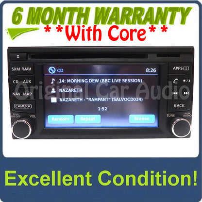 2014 - 2017 Nissan OEM AM FM SAT Navigation Radio Single CD Player Receiver