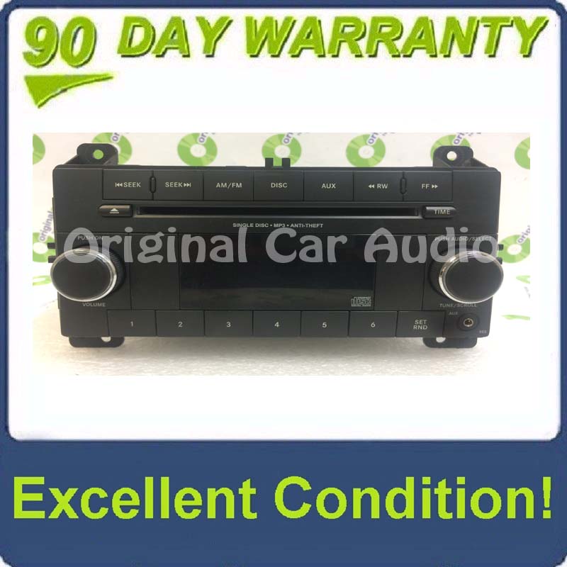 2007 - 2013 Dodge Jeep Grand Cherokee Durango OEM Single CD AM FM RES Radio Receiver
