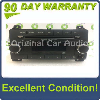 2007 - 2013 Dodge Jeep Grand Cherokee Durango OEM Single CD AM FM RES Radio Receiver