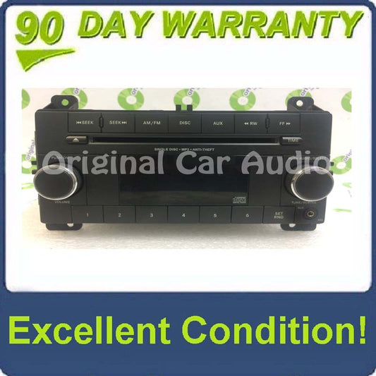 2007 - 2013 Dodge Jeep Grand Cherokee Durango OEM Single CD AM FM RES Radio Receiver