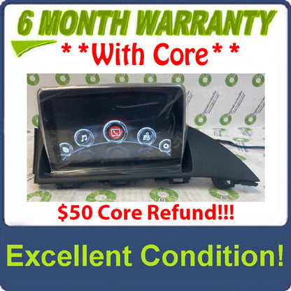 2017 - 2020 Fiat 124 Spider Navigation Display Screen w/ Bezel