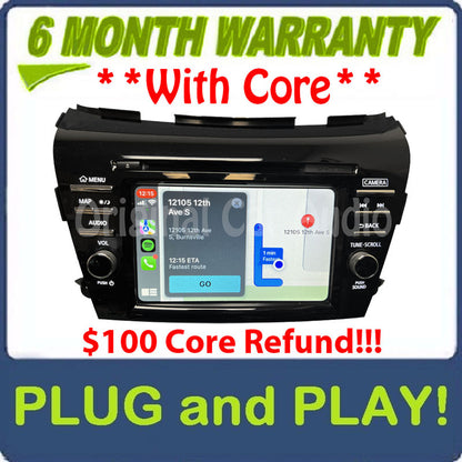 2015 2016 2017 2018 2019 Nissan Murano OEM Navigation BOSE Radio CD Player Receiver w/ CARPLAY