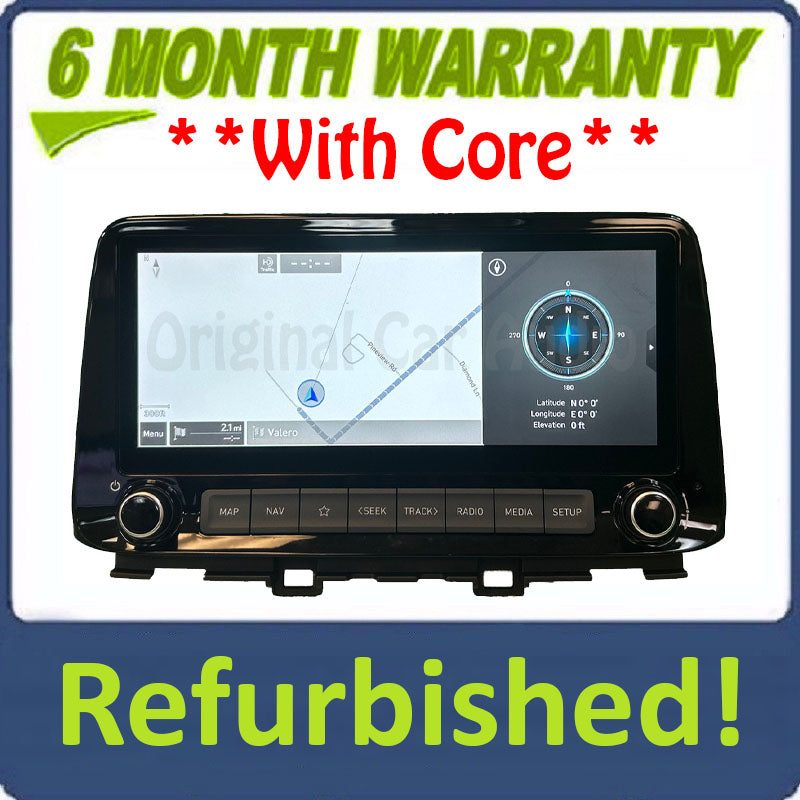 Refurbished 2022 - 2023 Hyundai Kona OEM Am Fm Radio Receiver Multi Media GPS Navigation Apple Carplay Android Auto