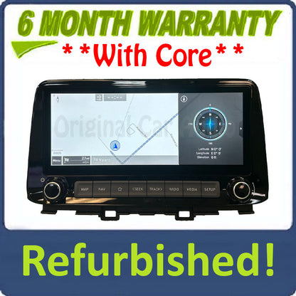 Refurbished 2022 - 2023 Hyundai Kona OEM Am Fm Radio Receiver Multi Media GPS Navigation Apple Carplay Android Auto