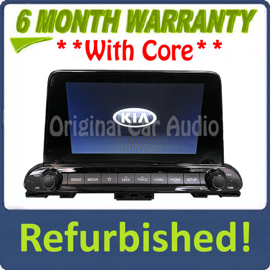 Refurbished 2019 - 2020 Kia Forte OEM AM FM Non-Nav Multi Media Radio Receiver