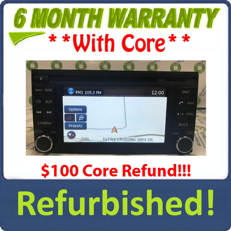 Refurbished 2013 - 2015 Nissan Frontier Titan Xterra OEM Navigation AM FM Radio Receiver