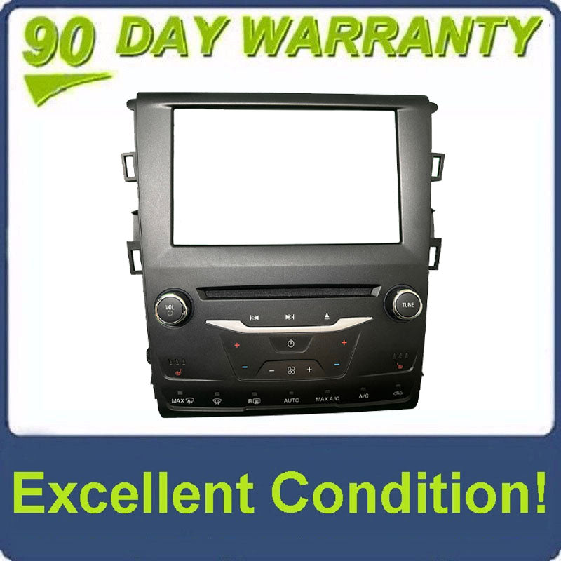 2013 - 2016 Ford Fusion OEM 8" Touch Screen Radio Dual Zone Heated Seats Climate Control Panel Bezel ONLY