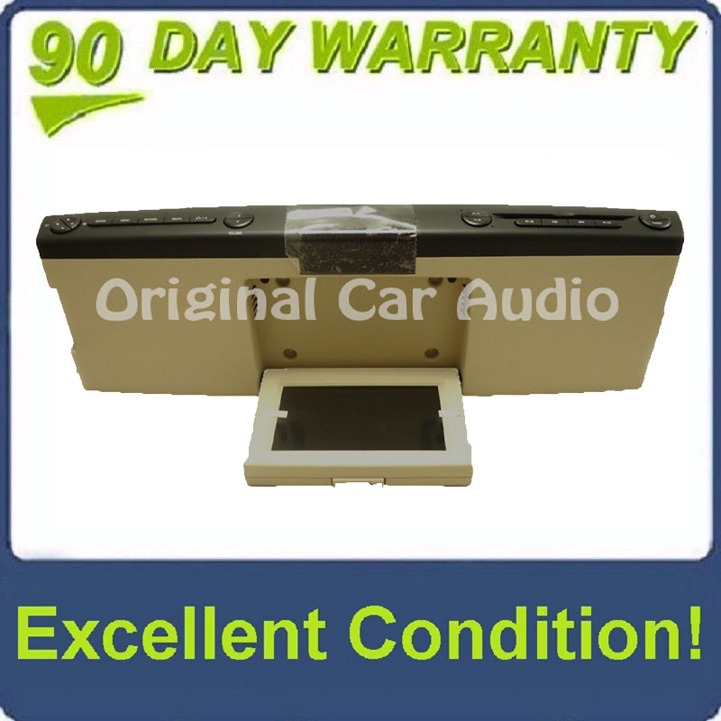 2007 - 2010 Mercury Mountaineer OEM Overhead RSE Rear Seat DVD Player Display Assembly BLACK/TAN