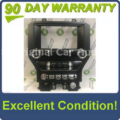2019 - 2020 Ford Mustang OEM 8" Radio Touch Screen Display Dual Zone Climate Control Panel Heated and Cooled Seats BEZEL ONLY