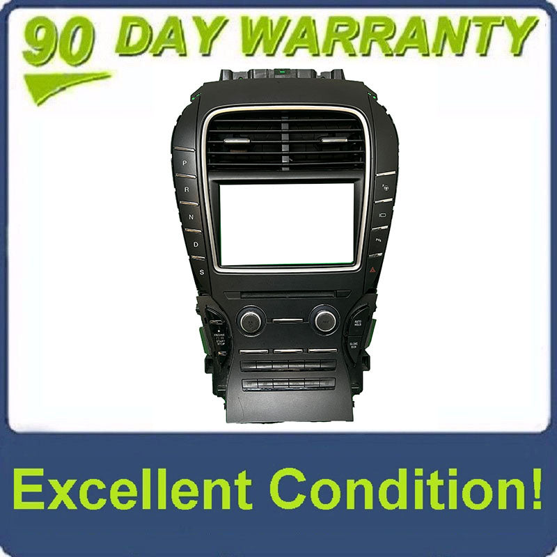 2016 - 2018 Lincoln MKX OEM Single CD Radio Dual Zone Climate Control Panel Assembly Heated and Cooled Seats Bezel ONLY
