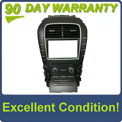 2016 - 2018 Lincoln MKX OEM Single CD Radio Dual Zone Climate Control Panel Assembly Heated and Cooled Seats Bezel ONLY