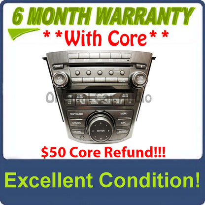 Acura navigation radio HDD DVD 6 CD changer MP3 XM 2TF0