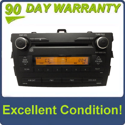 Toyota Corolla FMAM Satellite Radio CD Player 2009-2010