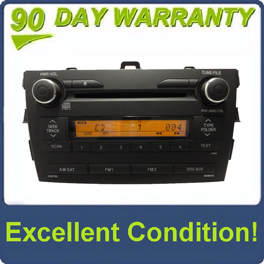 Toyota Corolla FMAM Satellite Radio CD Player 2009-2010