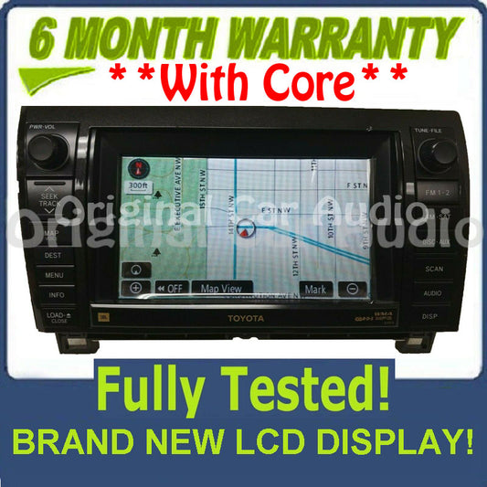Refurbished 2007 -2009 Toyota Sequoia Tundra OEM JBL Navigation Radio CD Player E7013 Blemished