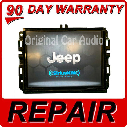REPAIR SERVICE 2017 - 2019 Jeep Compass OEM AM FM Radio Touch Screen Display VP2RFP