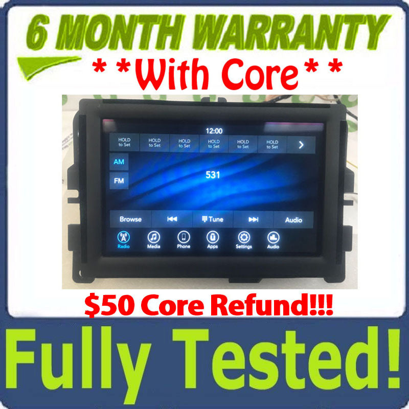 BLEMISHED 2019 - 2020 Chrysler Pacifica Voyager OEM AM FM XM Radio Display Screen VP2_7 RU NA