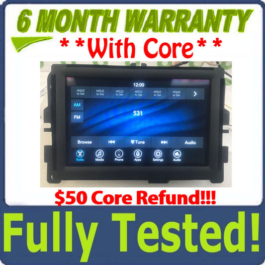 BLEMISHED 2019 - 2020 Chrysler Pacifica Voyager OEM AM FM XM Radio Display Screen VP2_7 RU NA
