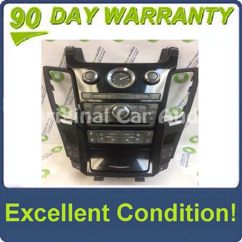 2013 - 2015 Cadillac CTS OEM Dual Climate Control Bezel with Heated Cooled Seats Control Panel