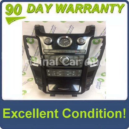 2013 - 2015 Cadillac CTS OEM Dual Climate Control Bezel with Heated Cooled Seats Control Panel