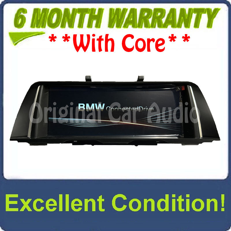 2011 - 2016 BMW 5 Series M5 OEM 8" inch Information Display Screen W/ Chrome face