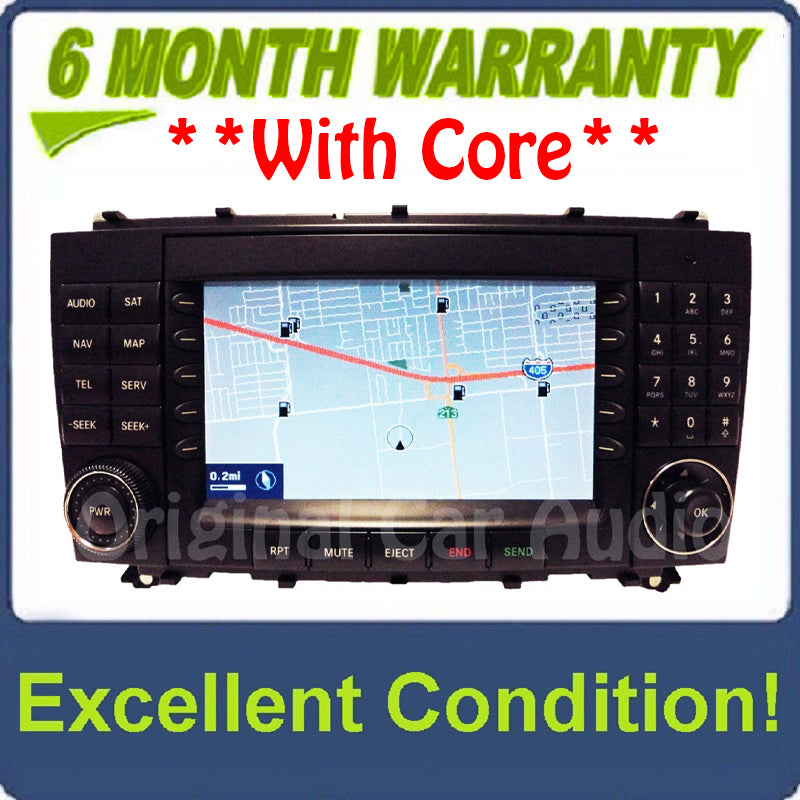 2005 - 2009 Mercedes-Benz CLK Class OEM Command Non-Navigation Radio CD Player Display 203 Type