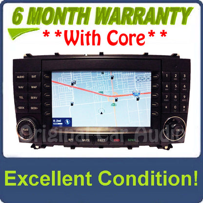 2005 - 2009 Mercedes-Benz CLK Class OEM Command Non-Navigation Radio CD Player Display 203 Type