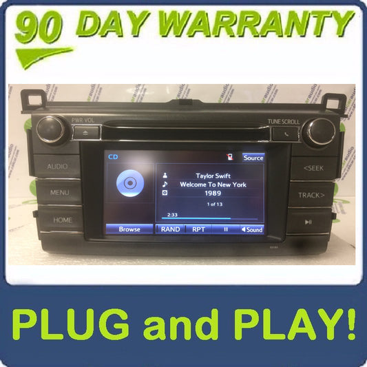 2013 - 2017 Toyota Rav4 Touch Screen AM FM Radio CD Player Receiver 100189