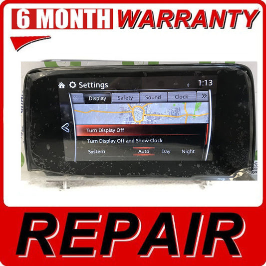 Repair for 2018 - 2020 Mazda 6 CX-5 OEM Information Radio Display Screen 7" Repair Service