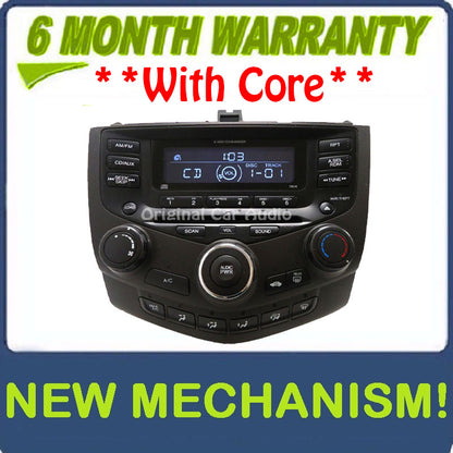 NEW MECH Honda Accord Radio AUX and 6 CD Changer LX EX 7BC0 39175-SDA-A110-M2 2003 2004 2005 2006 2007