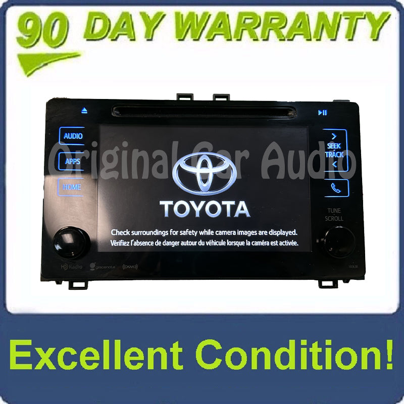 2017 - 2019 Toyota Corolla OEM Am Fm Sat GPS Navigation Radio Receiver Display Screen 100638