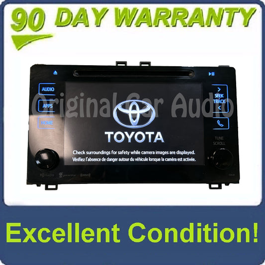 2017 - 2019 Toyota Corolla OEM Am Fm Sat GPS Navigation Radio Receiver Display Screen 100638